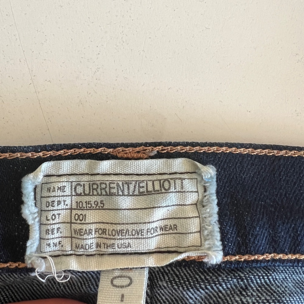current/elliott size 32 dark wash the straight leg ace jeans